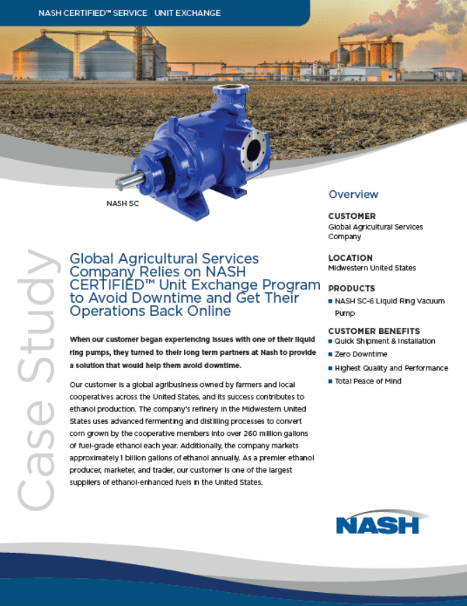 NASH Unit Exchange Program