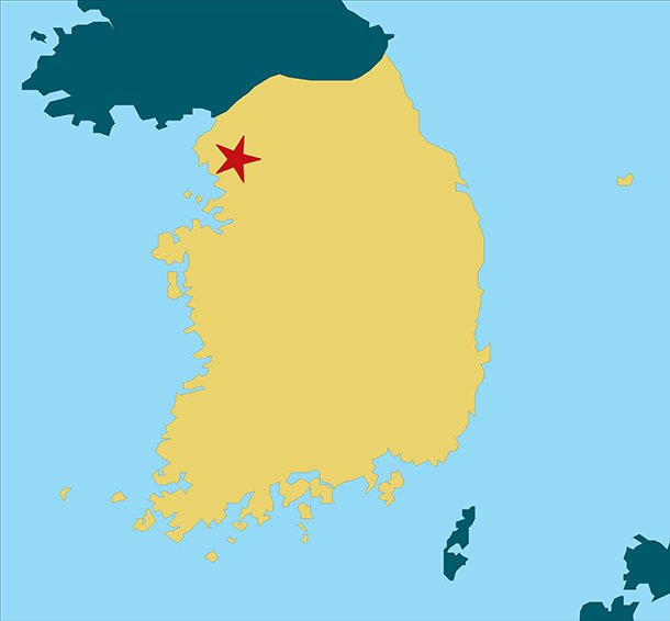 map of South Korea